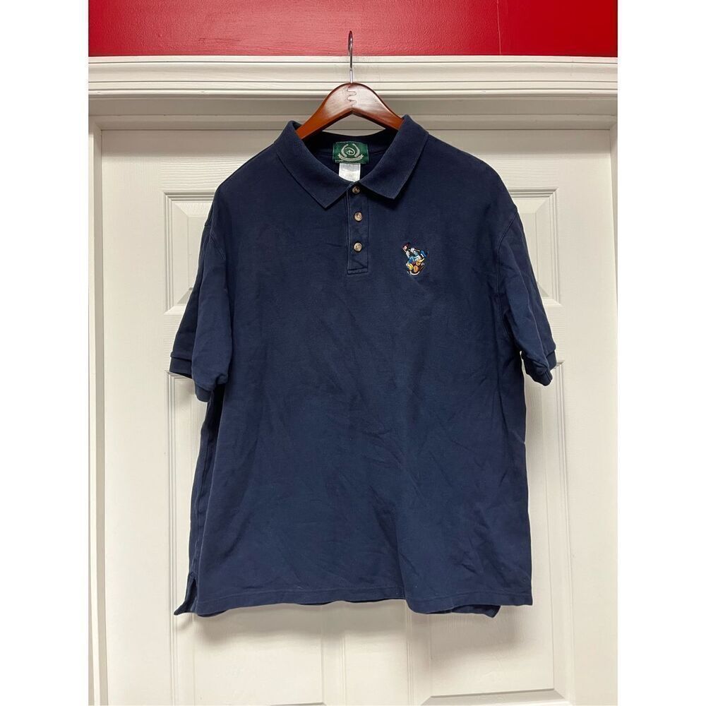 Walt Disney World Golf Donald Duck Navy Polo Shirt sz XL